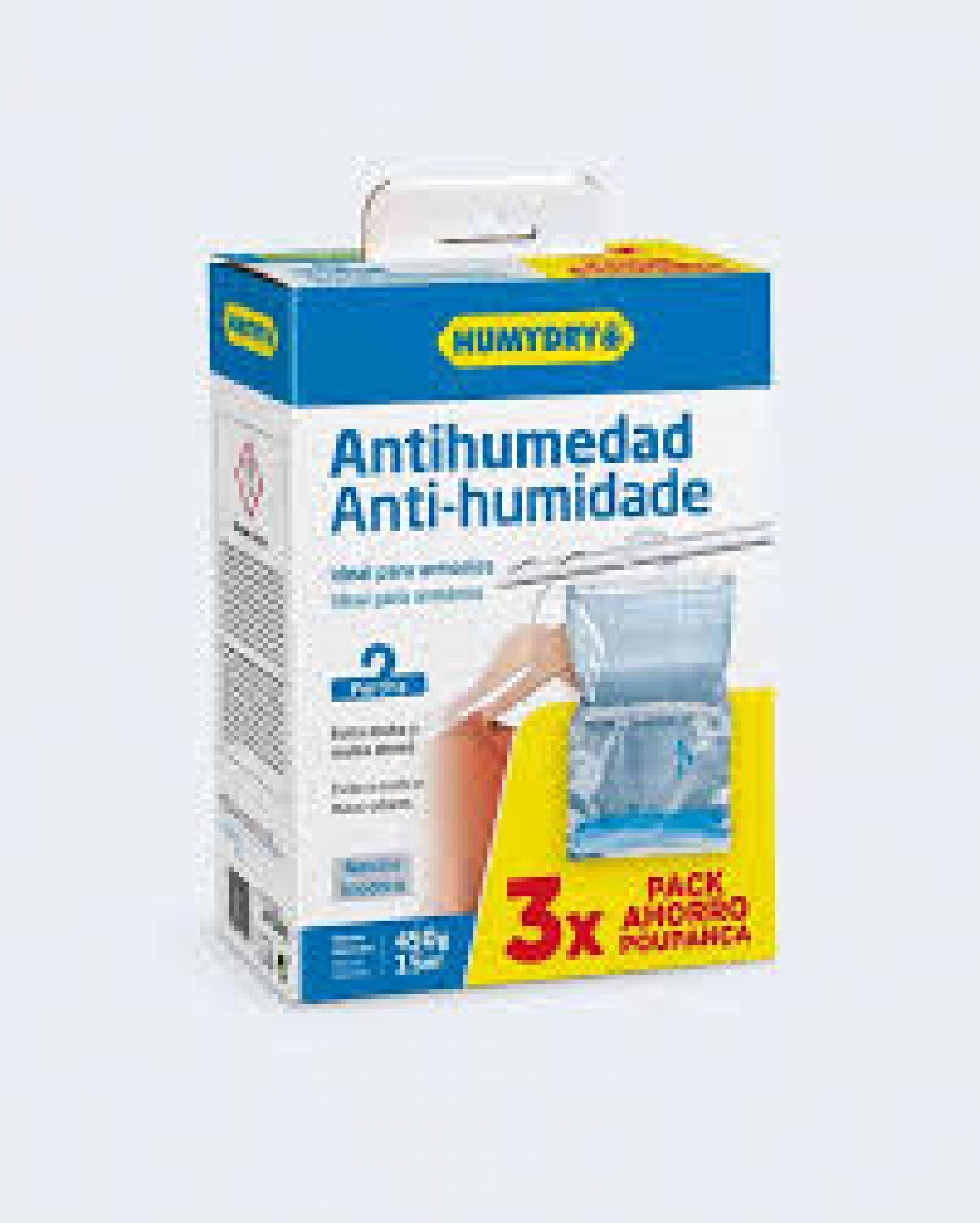 Pack 3 cabides anti-humidade 450gr neutro