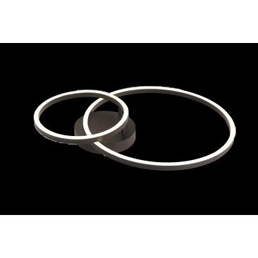 Aplique LED KITEE Duplo 31W 3000K Preto