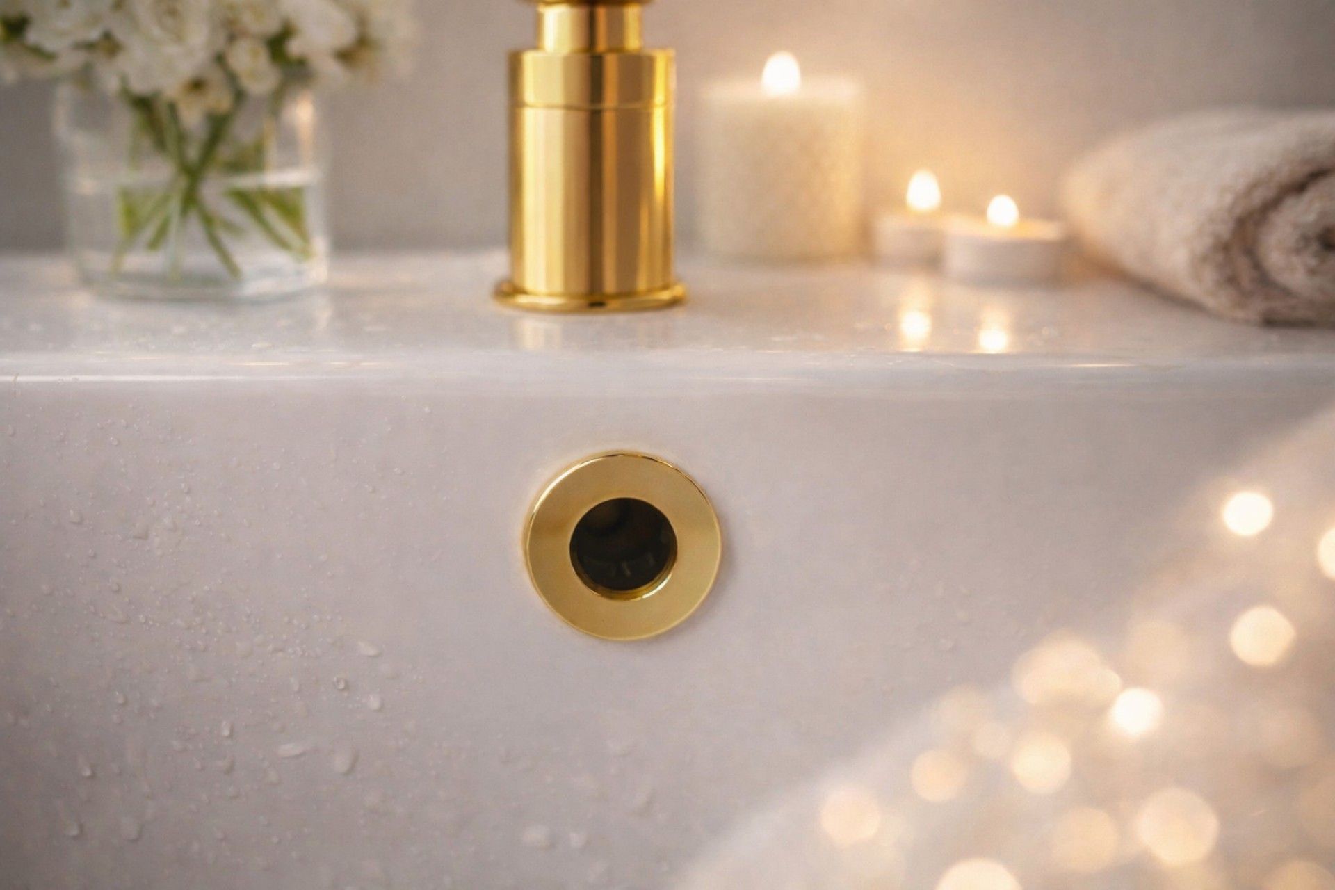 Embelezador de Lavatório/Bidé 2.2cm Dourado