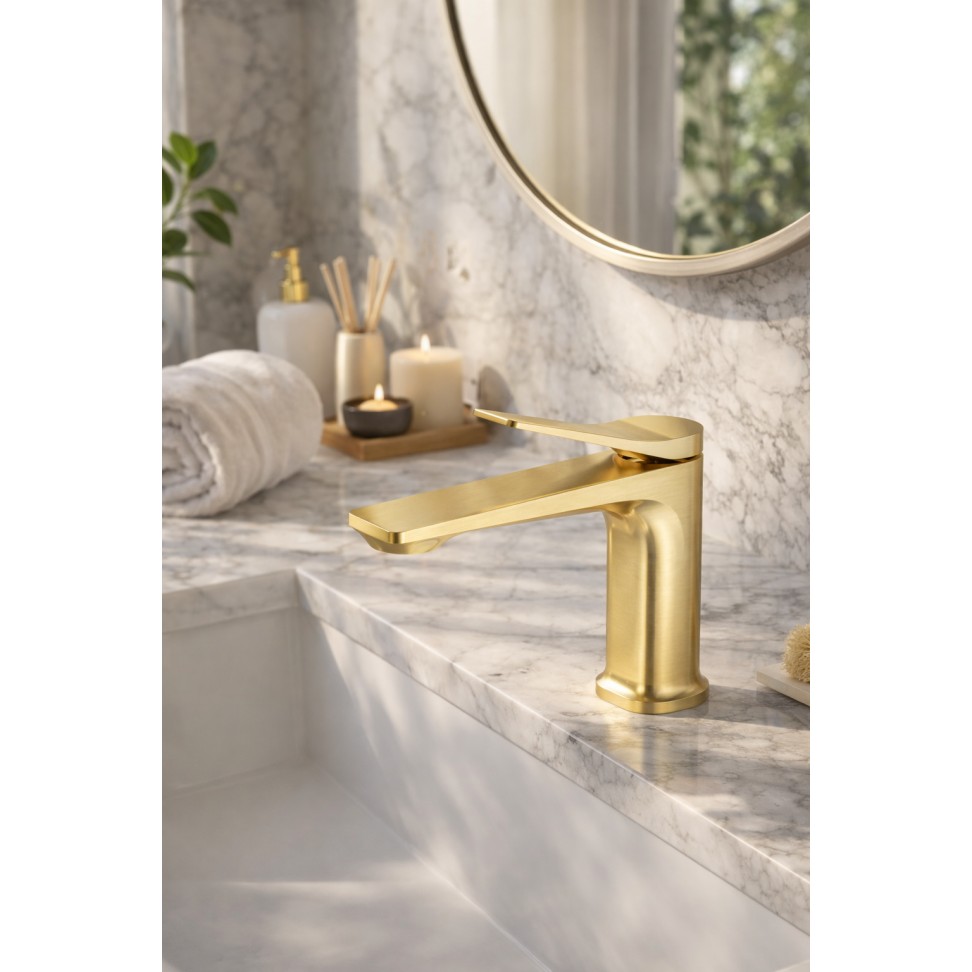 Torneira Lavat�rio Dourado