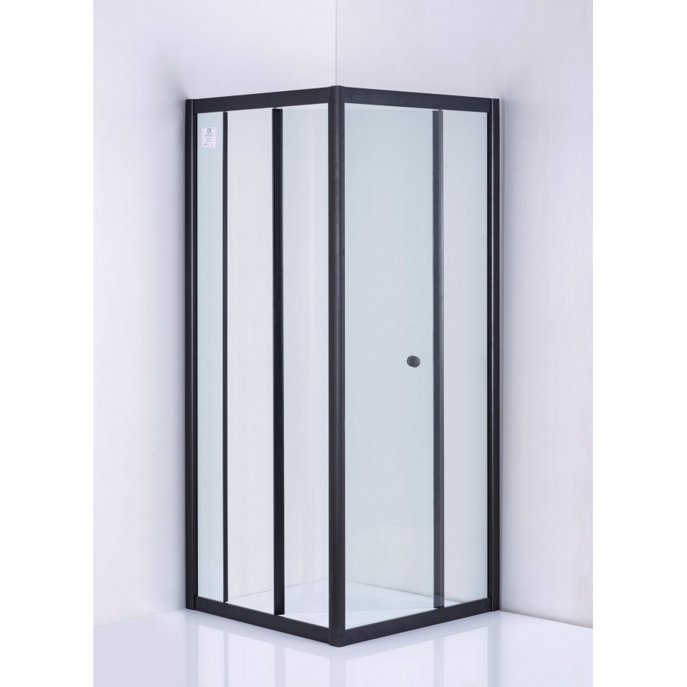 Cabine Duche Prince Transparente 180x80x80cm; Perfil Preto Cabine Duche Prince Transparente 180x80x80cm; Perfil Preto