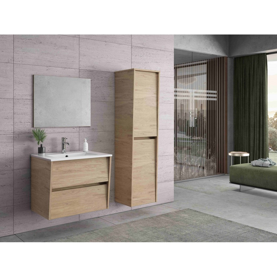 M�vel Coluna Ludovica 141x35x35cm Carvalho denver