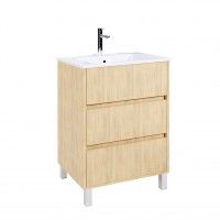 Conjunto ATOS Móvel + Lavatório 80x60x45cm Carvalho Hera Conjunto ATOS Móvel + Lavatório 80x60x45cm Carvalho Hera