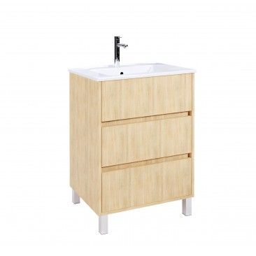 Conjunto ATOS Móvel + Lavatório 80x60x45cm Carvalho Hera Conjunto ATOS Móvel + Lavatório 80x60x45cm Carvalho Hera