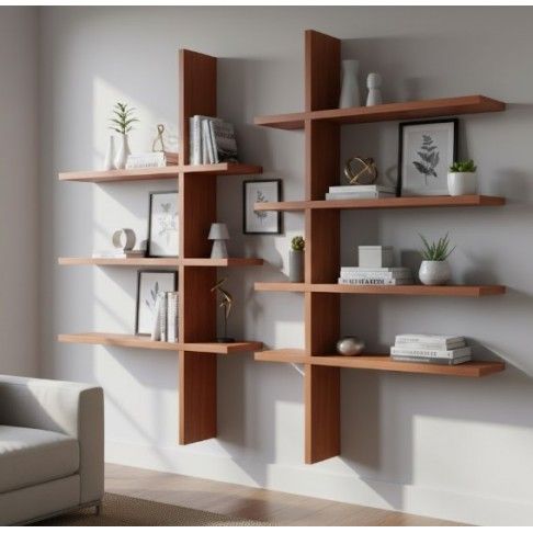 Painel Melamina 2440x595x16mm Cerejeira Canela