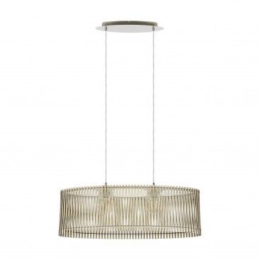 Candeeiro Suspenso Oval Sendero E27 78 cm