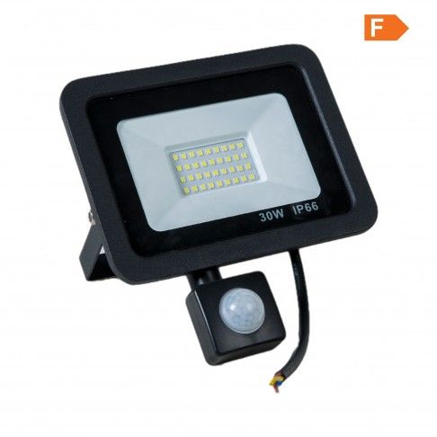 Projetor LED Slim 30 W IP66 com Sensor 6500 K Projetor LED Slim 30 W IP66 com Sensor 6500 K
