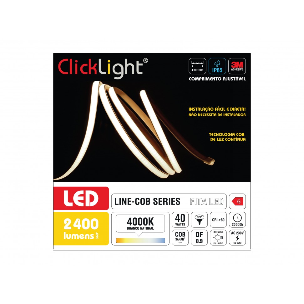 Fita LED Line COB 220 V 4000 K; 4 m