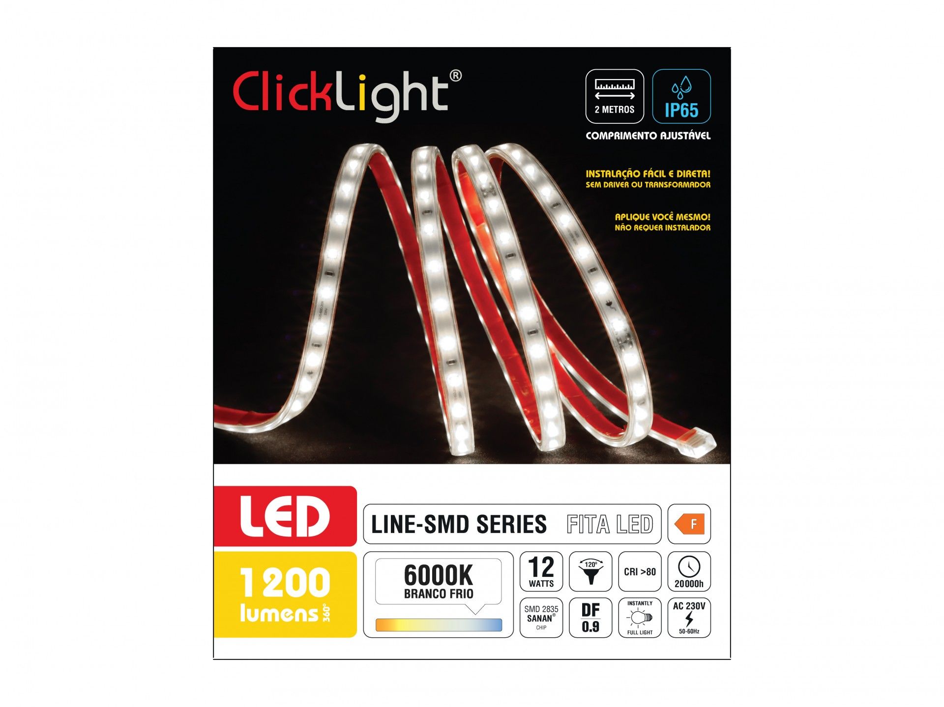 Fita LED Line SMD 220 V 6000 K; 2 m