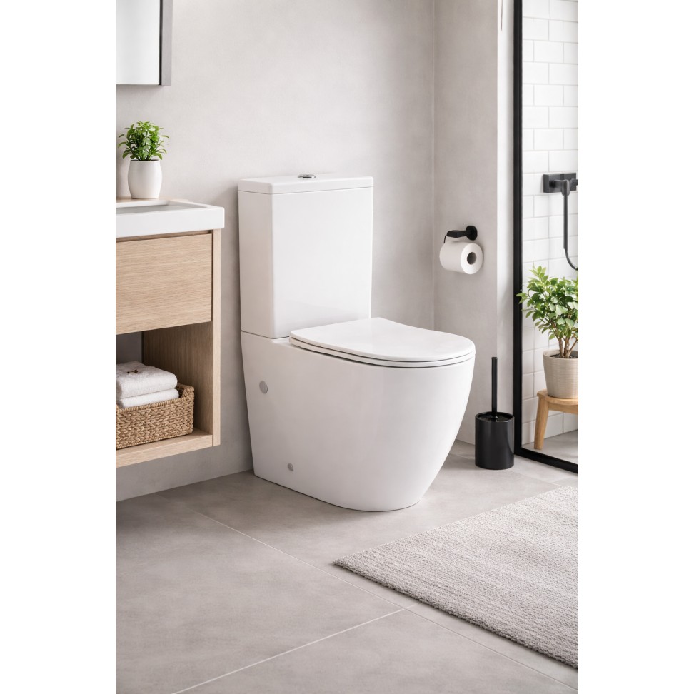 Pack WC Roma Dual (Sanita/Cisterna/Tampa) Branco