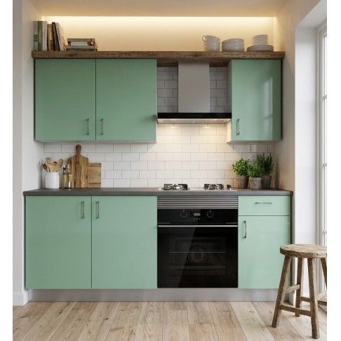 Cozinha Termolaminada Verde Menta 2 metros