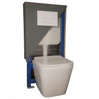 Pack WC Veneza Suspenso com Sanita e Tampa - Branco