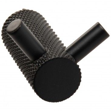 Gancho Para Móvel Redondo Duplo Inox Preto Mate Gancho Para Móvel Redondo Duplo Inox Preto Mate