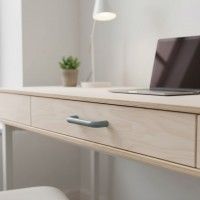 Puxador Para M�vel Asa Pl�stico Cinza 64mm