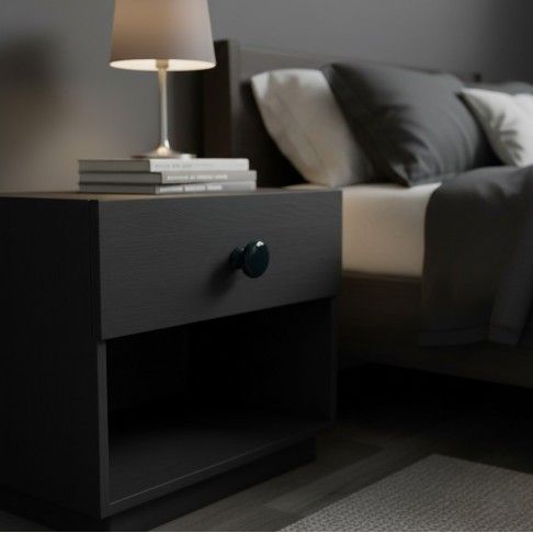 Puxador Móvel Plástico Preto 35mm 6un Puxador Móvel Plástico Preto 35mm 6un