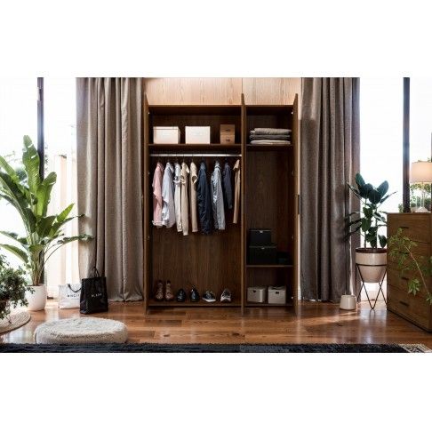 Roupeiro Elite 200x150x50cm Carvalho Nogal Roupeiro Elite 200x150x50cm Carvalho Nogal