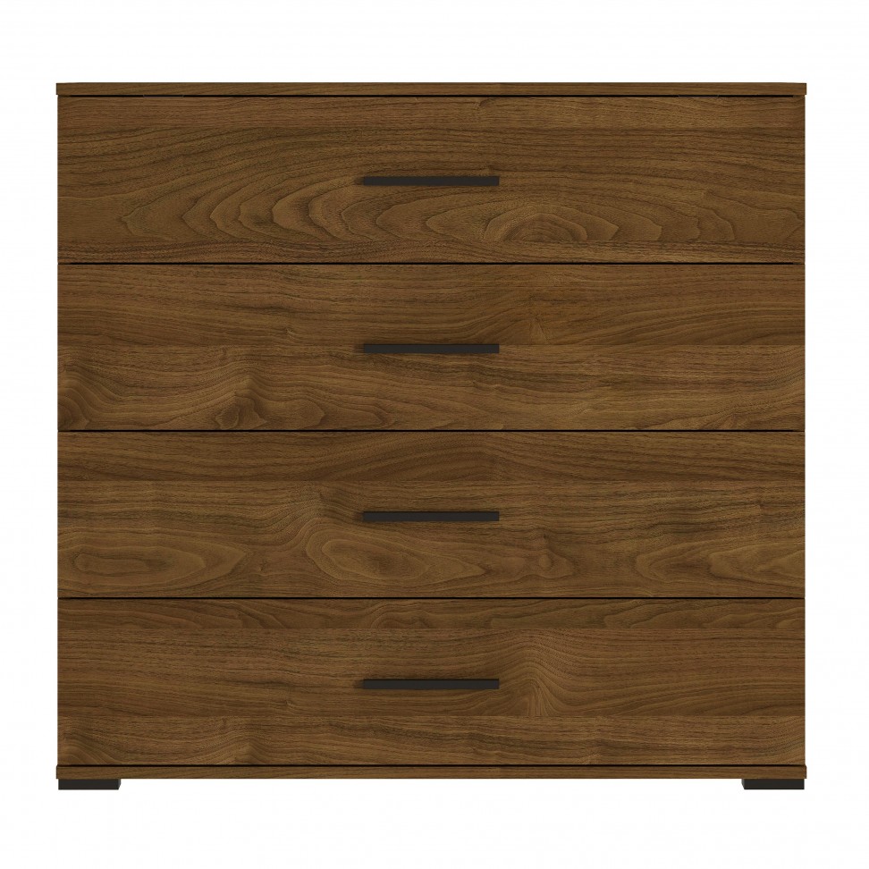 Cómoda Elite 4 Gavetas 92.7x100x50cm Carvalho Nogal Cómoda Elite 4 Gavetas 92.7x100x50cm Carvalho Nogal