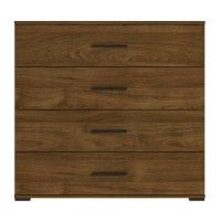 Cómoda Elite 4 Gavetas 92.7x100x50cm Carvalho Nogal Cómoda Elite 4 Gavetas 92.7x100x50cm Carvalho Nogal