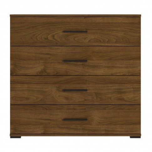 Cómoda Elite 4 Gavetas 92.7x100x50cm Carvalho Nogal Cómoda Elite 4 Gavetas 92.7x100x50cm Carvalho Nogal