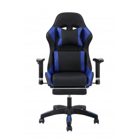 Cadeira Gaming Preta e Azul