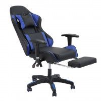 Cadeira Gaming Preta e Azul