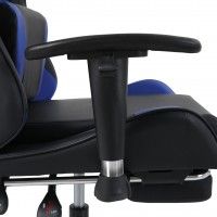 Cadeira Gaming Preta e Azul