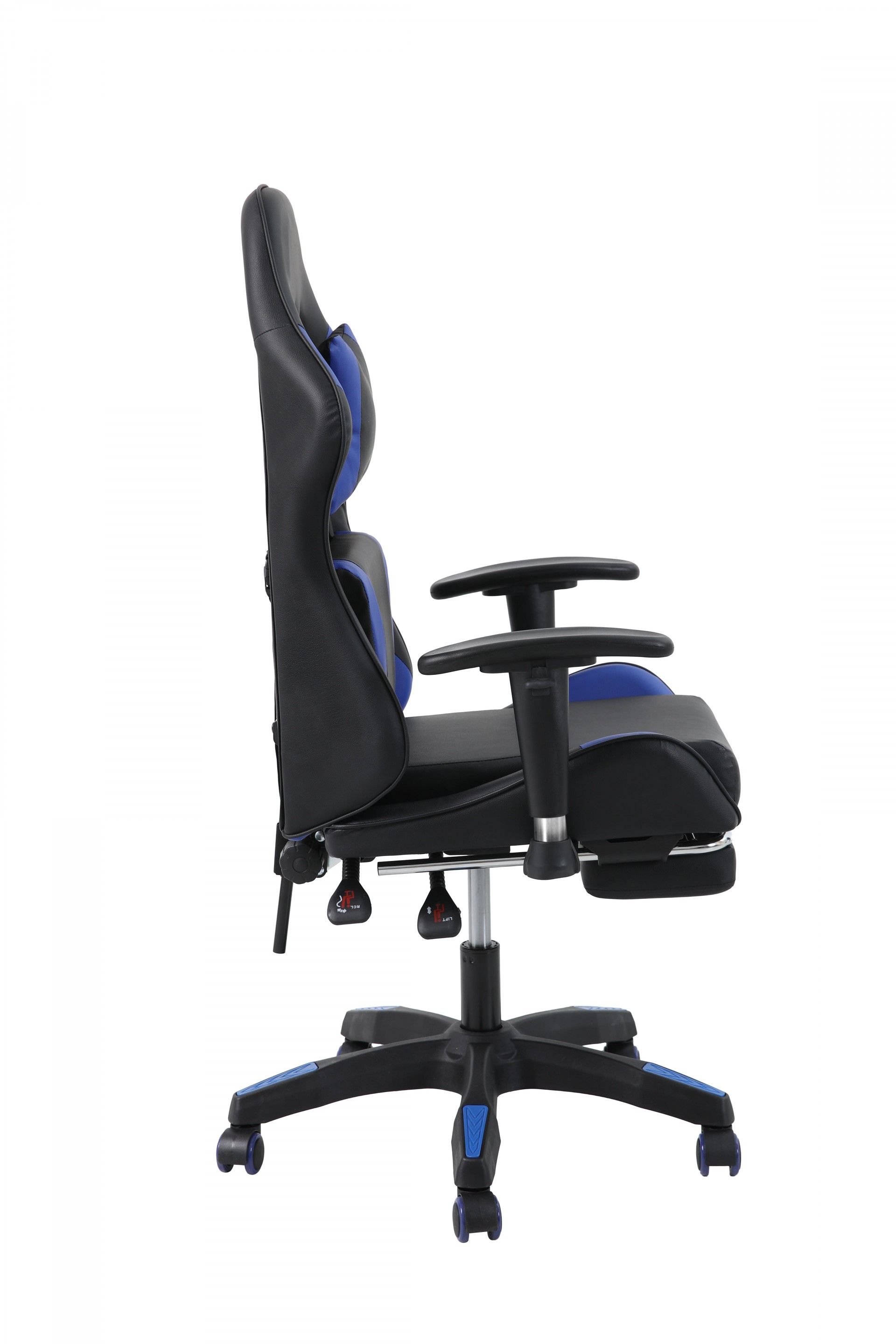 Cadeira Gaming Preta e Azul