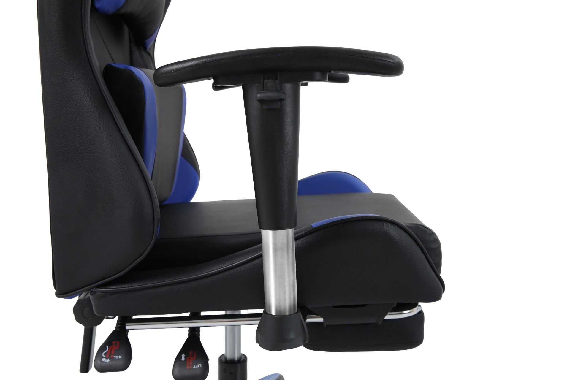 Cadeira Gaming Preta e Azul