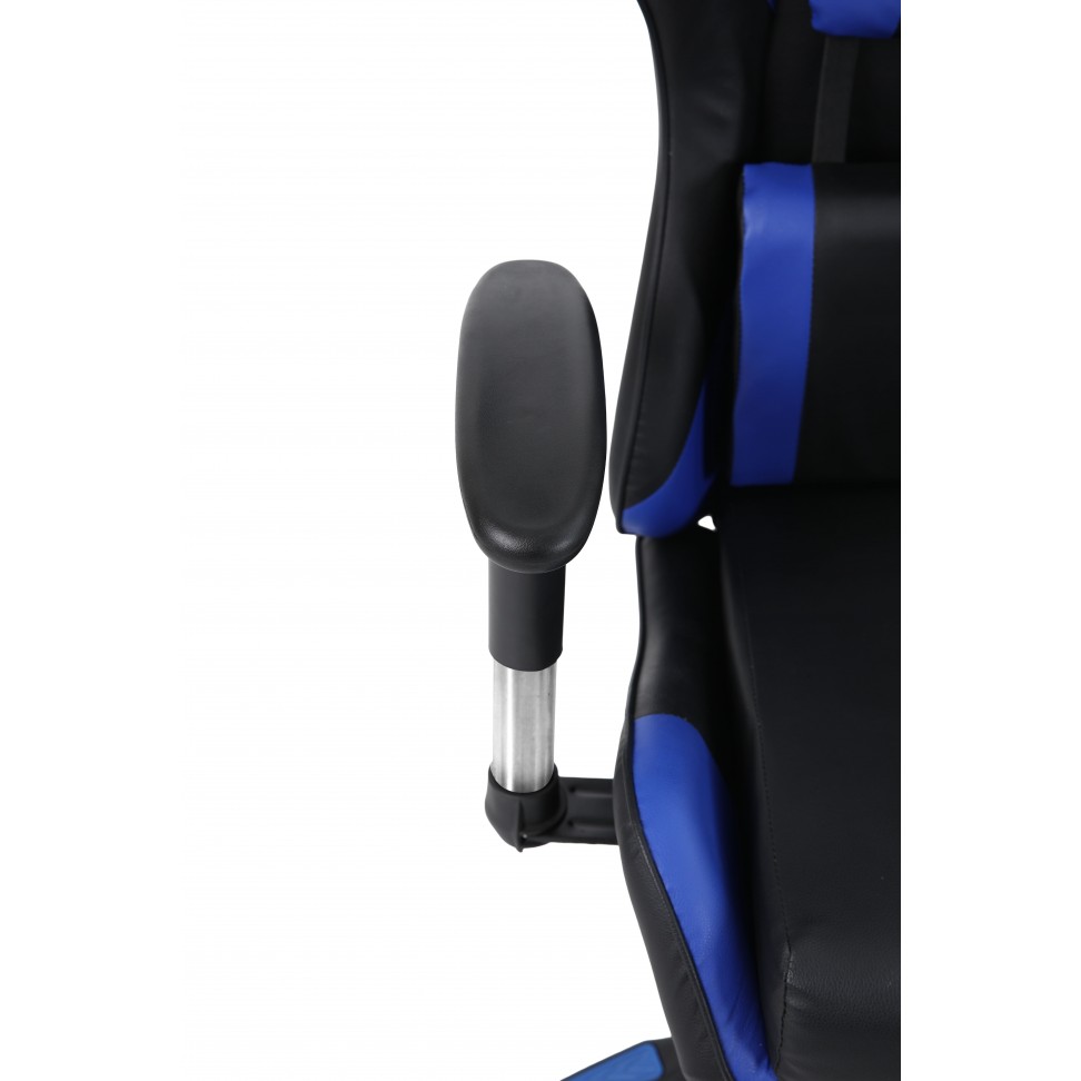 Cadeira Gaming Preta e Azul Cadeira Gaming Preta e Azul