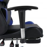 Cadeira Gaming Preta e Azul