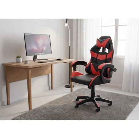 Cadeira Gaming Preta e Vermelha