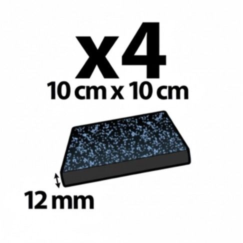 Placas de Espuma 10x10cm 4un