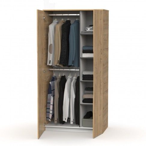 Roupeiro Berlim 200x100x57cm Carvalho Gold Roupeiro Berlim 200x100x57cm Carvalho Gold