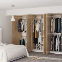 Roupeiro Berlim 200x100x57cm Carvalho Gold Roupeiro Berlim 200x100x57cm Carvalho Gold