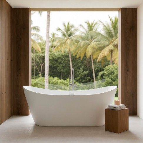 Banheira Ilha 170X75X73cm Acr�lico Branco