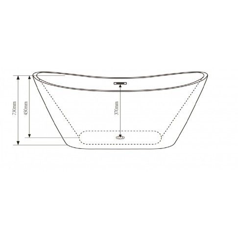 Banheira Ilha 170X75X73cm Acr�lico Branco