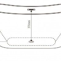 Banheira Ilha 170X75X73cm Acr�lico Branco