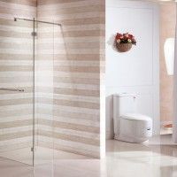 Painel Duche transparente 190x120cm com porta Painel Duche transparente 190x120cm com porta