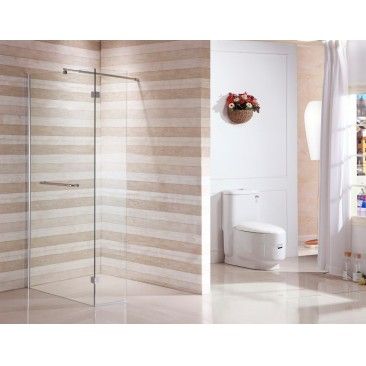 Painel Duche transparente 190x120cm com porta