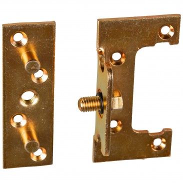 Gancho Para Cama Com Parafuso Zinco Amarelo 82x46mm 2un Gancho Para Cama Com Parafuso Zinco Amarelo 82x46mm 2un