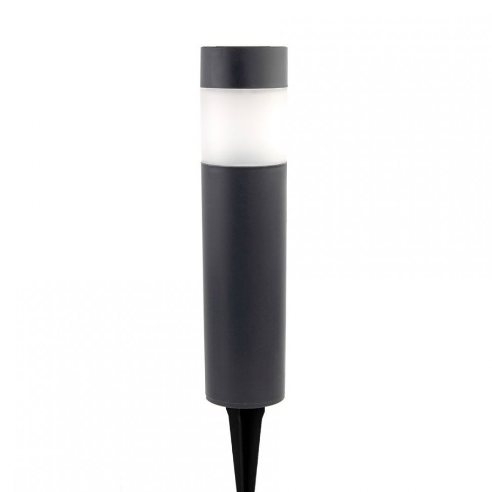 Pilar solar redondo 30 cm 3000 K Preto