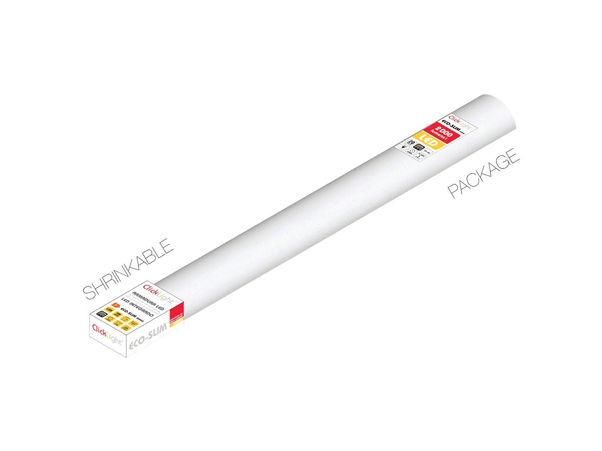 Armadura LED Slim CL 18W, 60 cm, 3CCT, 2000 lm