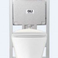 Pack Estrutura, placa descarga, sanita e tampa  OLI 80 Sanitarblock