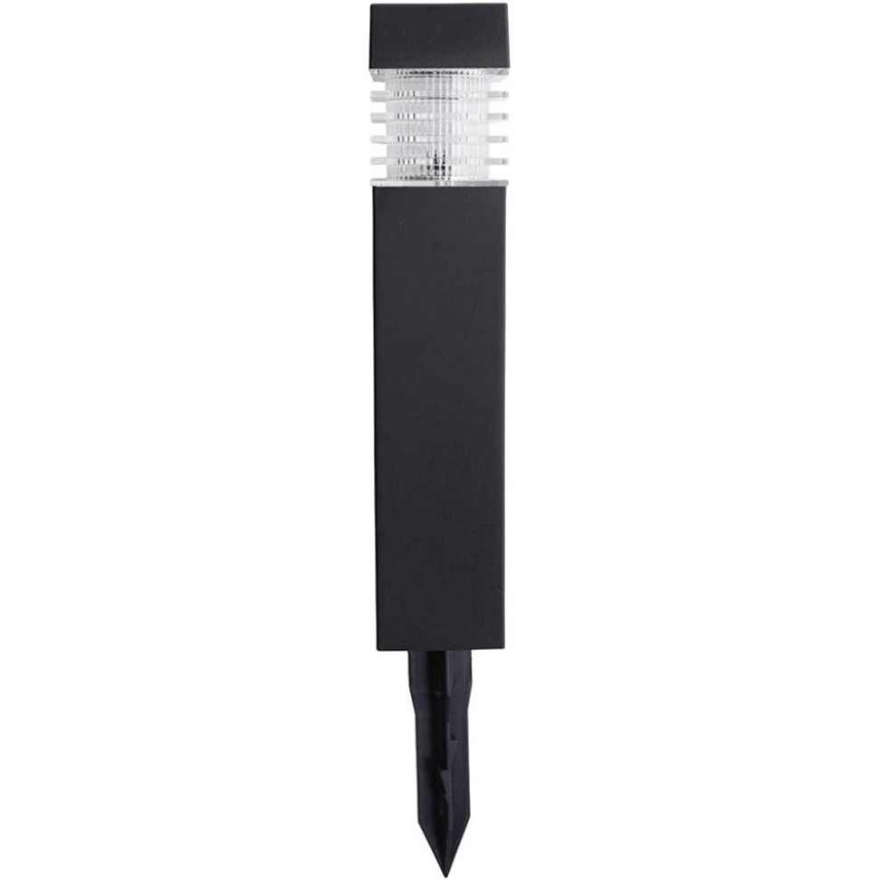 Pilar solar redondo com grelha 30 cm 3000 K Preto