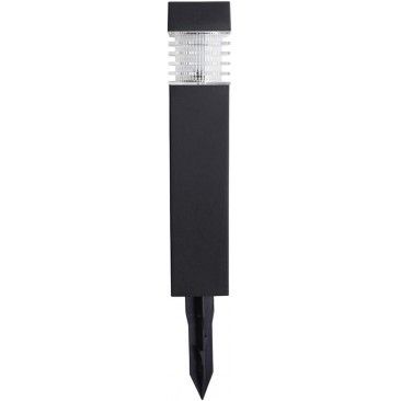 Pilar solar redondo com grelha 30 cm 3000 K Preto Pilar solar redondo com grelha 30 cm 3000 K Preto