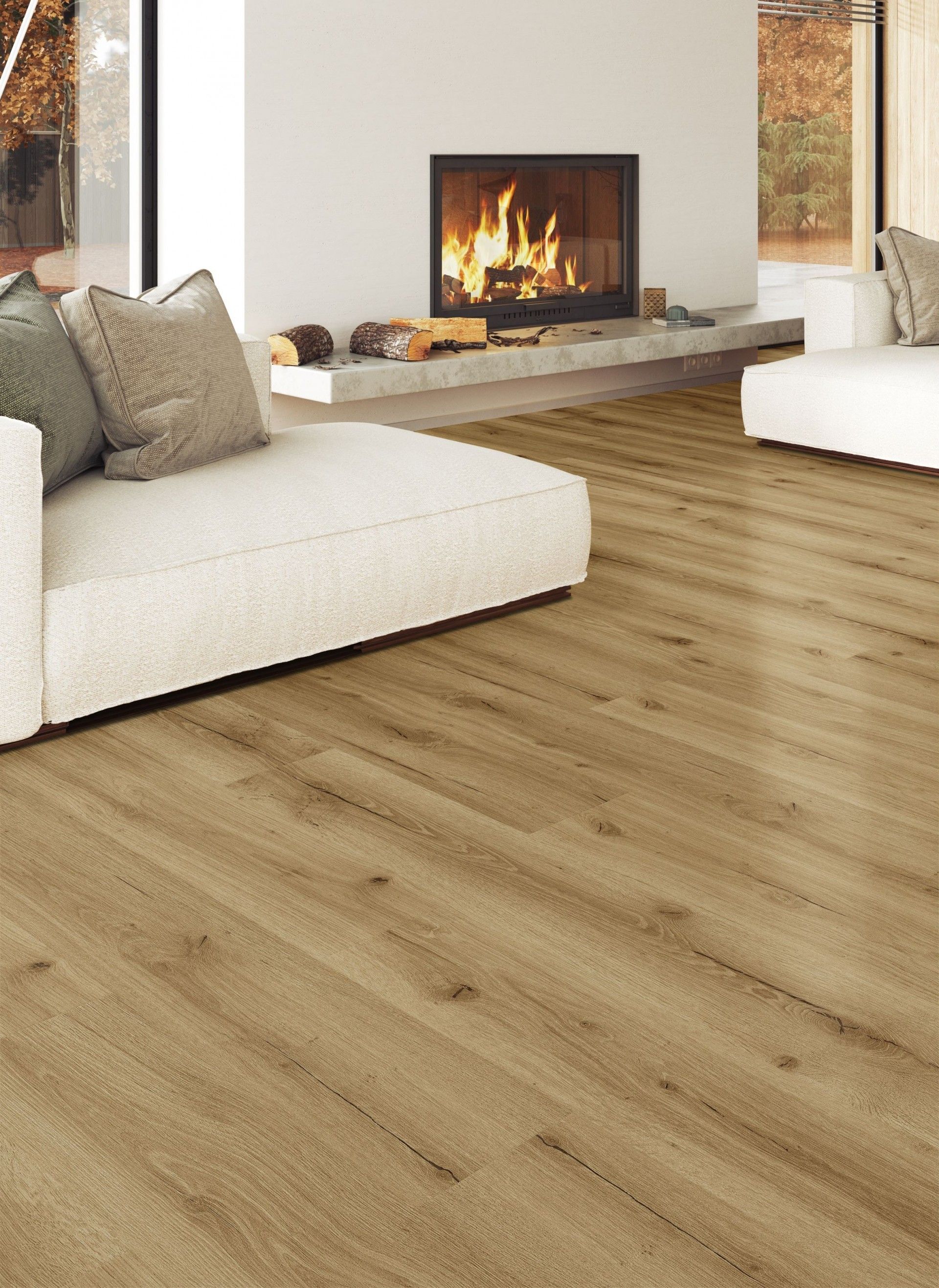 Pavimento Vinílico SPC com Base 5mm Oak Blonde Cx.2,64m2