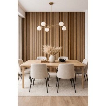 Ripado PVC Ac�stico Carvalho 2800x200x9mm Cx.3,92m2
