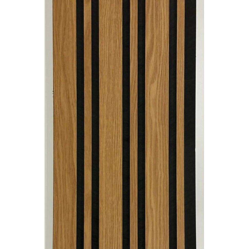 Ripado PVC Acústico Carvalho 2800x200x9mm Cx.3,92m2 Ripado PVC Acústico Carvalho 2800x200x9mm Cx.3,92m2
