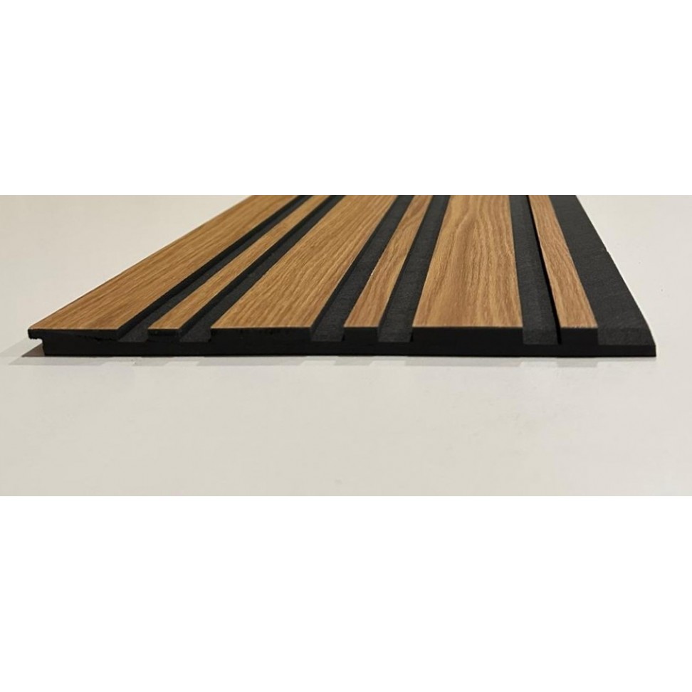 Ripado PVC Acústico Carvalho 2800x200x9mm Cx.3,92m2 Ripado PVC Acústico Carvalho 2800x200x9mm Cx.3,92m2