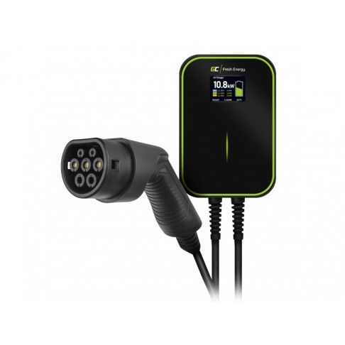 Carregador Fixo para Carro Elétrico GreenCell EV14 22 kW 6m Monofásico/Trifásico Carregador Fixo para Carro Elétrico GreenCell EV14 22 kW 6m Monofásico/Trifásico